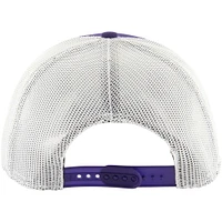 Men's '47 Purple Los Angeles Lakers Semi Patch Trucker Adjustable Hat