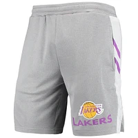 Men's Concepts Sport Gray Los Angeles Lakers Stature Shorts
