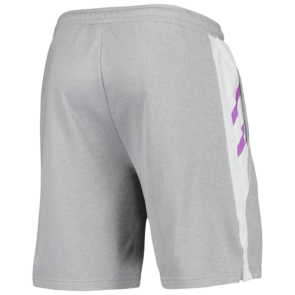 Men's Concepts Sport Gray Los Angeles Lakers Stature Shorts