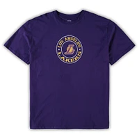 Men's Concepts Sport Purple/Black Los Angeles Lakers Big & Tall T-Shirt Shorts Sleep Set