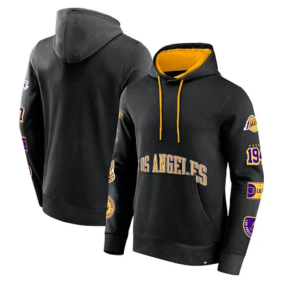Men's Fanatics Black Los Angeles Lakers Home Court Pullover Hoodie