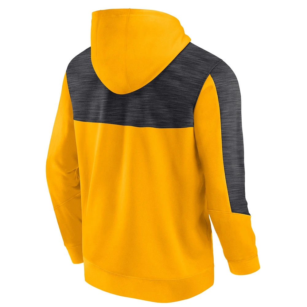 Men's Fanatics Gold Los Angeles Lakers Fundamental Foul Line Pullover Hoodie