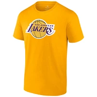 Men's Fanatics LeBron James Gold Los Angeles Lakers Playmaker Name & Number T-Shirt
