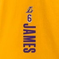 Men's Fanatics LeBron James Gold Los Angeles Lakers Playmaker Name & Number T-Shirt