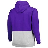 Men's Fanatics Purple Los Angeles Lakers Big & Tall Anorak Half-Zip Hoodie