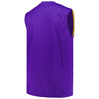 Men's Fanatics Purple Los Angeles Lakers Big & Tall Birdseye Muscle Tank Top