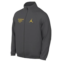 Men's Jordan Brand Gray Los Angeles Lakers Courtside Statement Edition Jumpman Jam Full-Zip Jacket