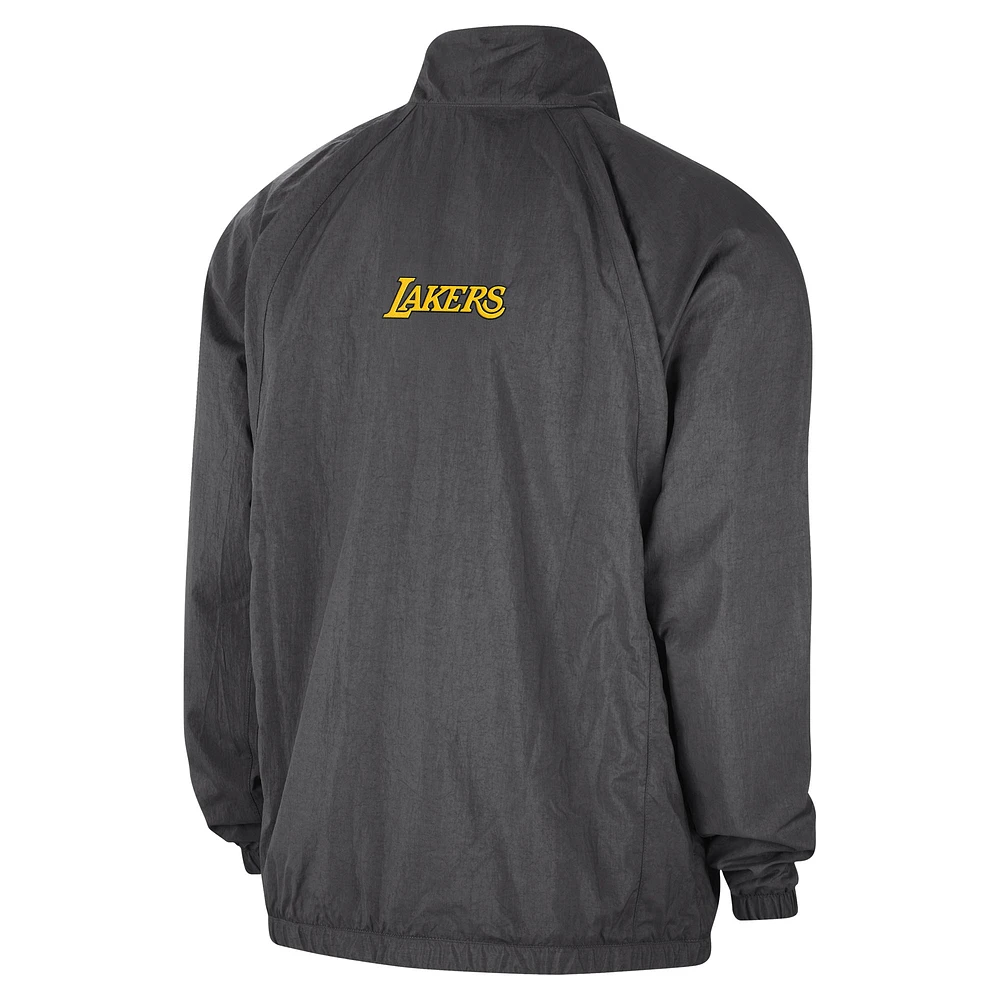 Men's Jordan Brand Gray Los Angeles Lakers Courtside Statement Edition Jumpman Jam Full-Zip Jacket