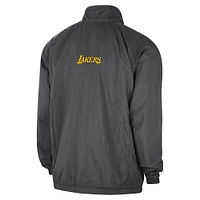 Men's Jordan Brand Gray Los Angeles Lakers Courtside Statement Edition Jumpman Jam Full-Zip Jacket