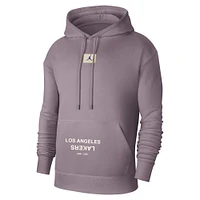 Men's Jordan Brand Purple Los Angeles Lakers Courtside Statement Edition Pullover Hoodie