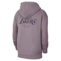Men's Jordan Brand Purple Los Angeles Lakers Courtside Statement Edition Pullover Hoodie