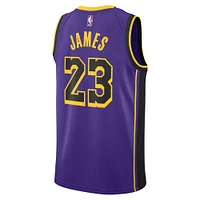 Men's Jordan Brand  Purple Los Angeles Lakers Swingman Replica Jersey - Statement Edition