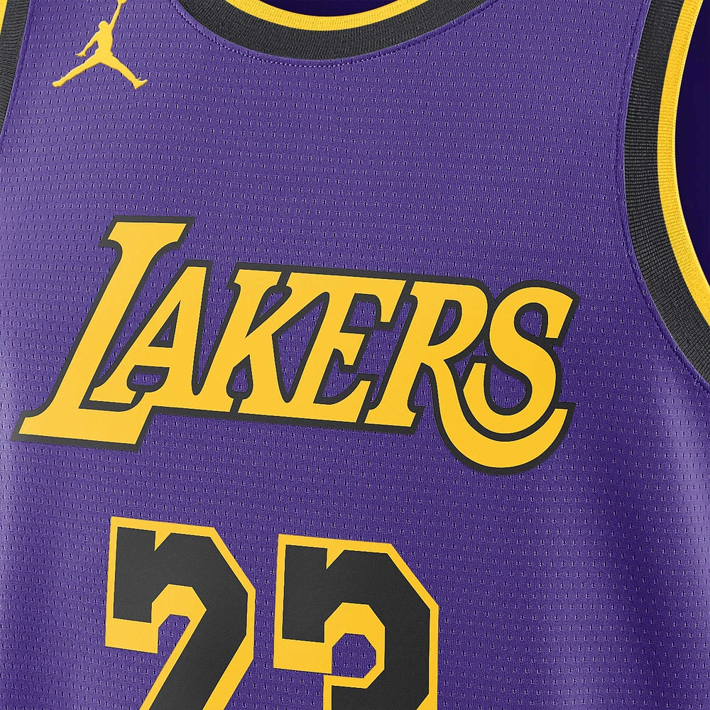 Men's Jordan Brand  Purple Los Angeles Lakers Swingman Replica Jersey - Statement Edition