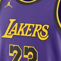 Men's Jordan Brand  Purple Los Angeles Lakers Swingman Replica Jersey - Statement Edition