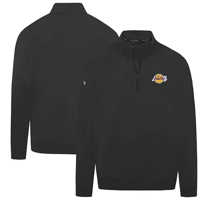 Pull noir à fermeture éclair quart de tour Murray des Los Angeles Lakers pour homme Levelwear