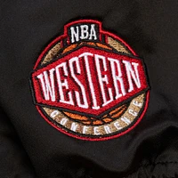 Men's Mitchell & Ness Black Los Angeles Lakers Hardwood Classics Team OG 3.0 Lightweight Satin Full-Snap Jacket