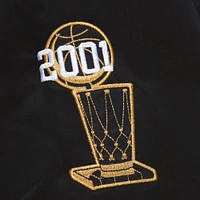 Men's Mitchell & Ness Black Los Angeles Lakers Hardwood Classics Team OG 3.0 Lightweight Satin Full-Snap Jacket
