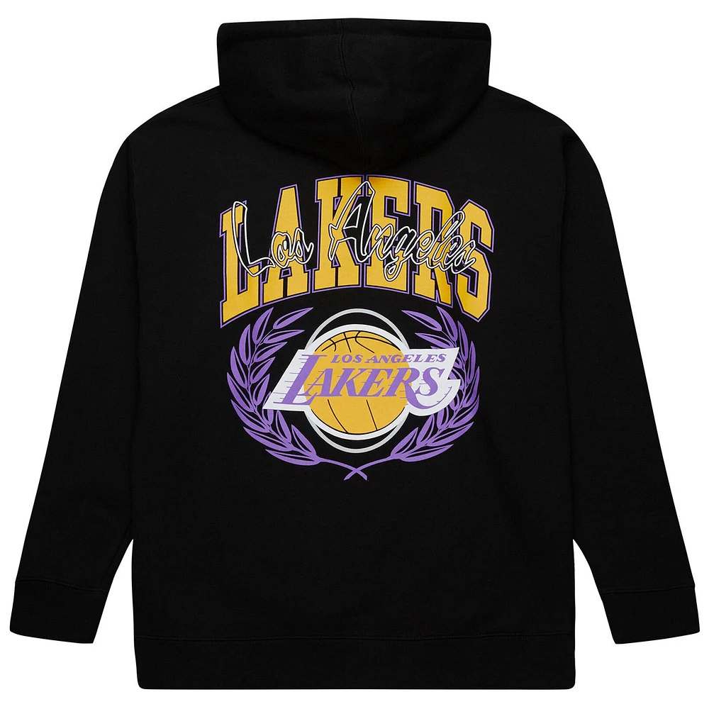 Men's Mitchell & Ness Black Los Angeles Lakers NBA x Michelob Ultra Swish Sip Pullover Hoodie