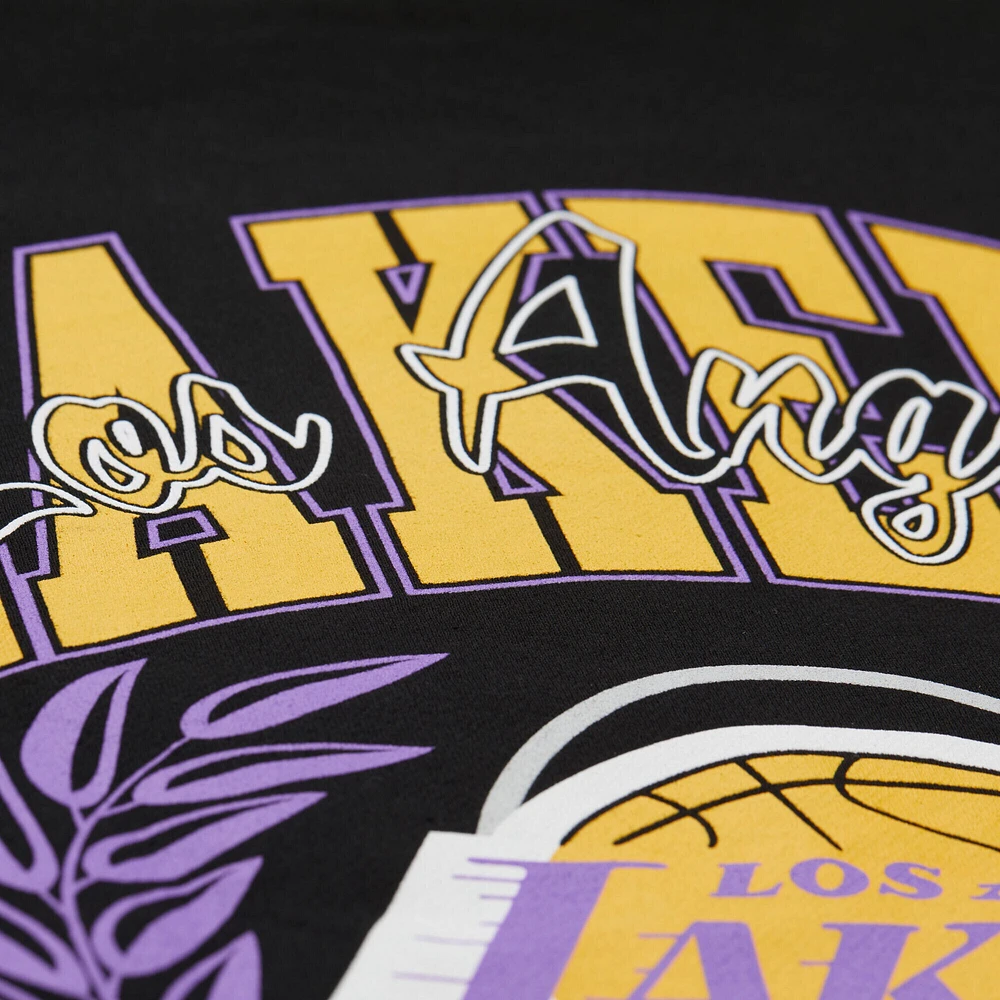 Men's Mitchell & Ness Black Los Angeles Lakers NBA x Michelob Ultra Swish Sip Pullover Hoodie