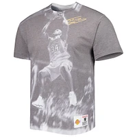 Men's Mitchell & Ness Shaquille O'Neal Heather Gray Los Angeles Lakers Above The Rim T-Shirt
