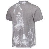 Men's Mitchell & Ness Shaquille O'Neal Heather Gray Los Angeles Lakers Above The Rim T-Shirt