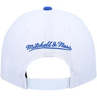 Casquette pour homme Mitchell & Ness Blanc/Bleu poudré Los Angeles Lakers Hardwood Classics Core 2-Tone 2.0 Pro Snapback