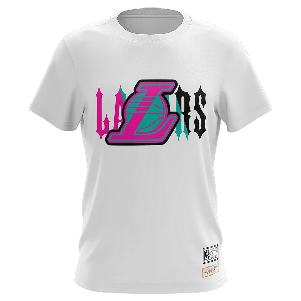 Men's Mitchell & Ness White Los Angeles Lakers A Good Trip T-Shirt
