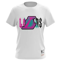 Men's Mitchell & Ness White Los Angeles Lakers A Good Trip T-Shirt