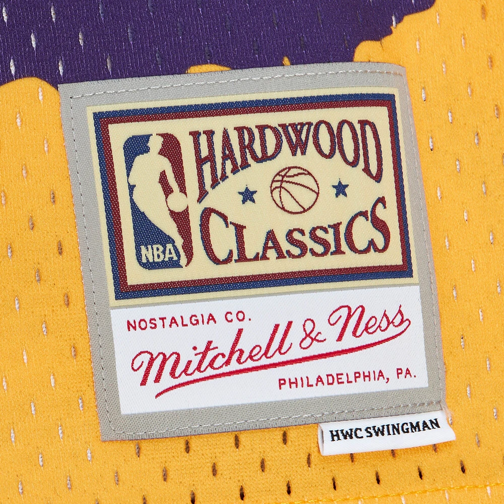 Men's Mitchell & Ness x Tats Cru Gold Los Angeles Lakers Hardwood Classics Fashion Jersey