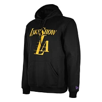Men's New Era  Black Los Angeles Lakers 2024/25 City Edition Pullover Hoodie