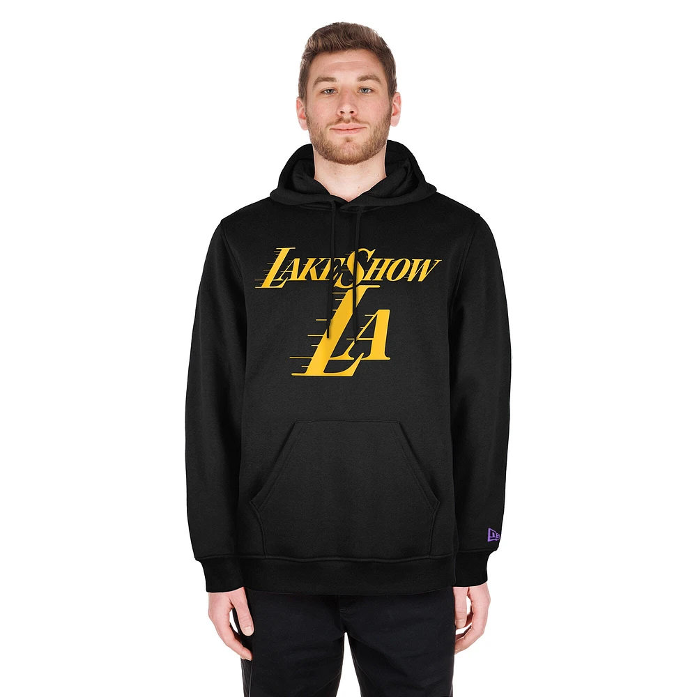 Men's New Era  Black Los Angeles Lakers 2024/25 City Edition Pullover Hoodie