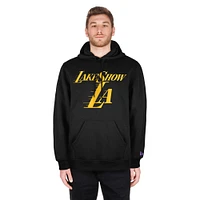 Men's New Era  Black Los Angeles Lakers 2024/25 City Edition Pullover Hoodie