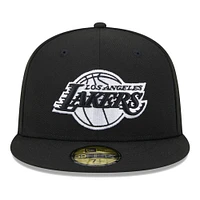 Men's New Era Black Los Angeles Lakers 59FIFTY Fitted Hat