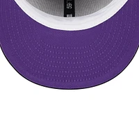 Men's New Era Black Los Angeles Lakers Taping 59FIFTY Fitted Hat