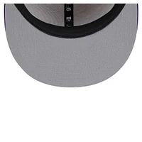 Men's New Era Cream Los Angeles Lakers Injection Team Art 9FIFTY Adjustable Snapback Hat