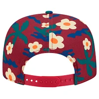 Casquette de golf à imprimé floral Los Angeles Lakers Vacation de New Era pour homme