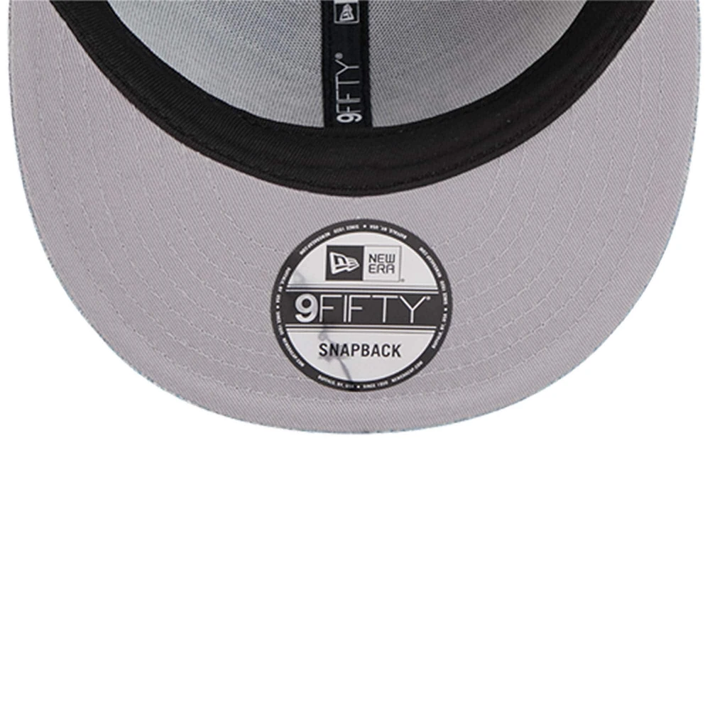Casquette Snapback 9FIFTY Snapback en denim injecté Los Angeles Lakers New Era Denim pour hommes