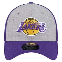 Men's New Era Heather Gray/Purple Los Angeles Lakers Two-Tone 39THIRTY Flex Hat