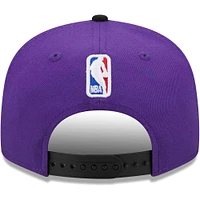 Men's New Era Purple/Black Los Angeles Lakers Jersey Hook Statement Edition 9FIFTY Snapback Hat