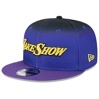 Casquette snapback 9FIFTY Los Angeles Lakers 2024/25 City Edition violette New Era pour homme