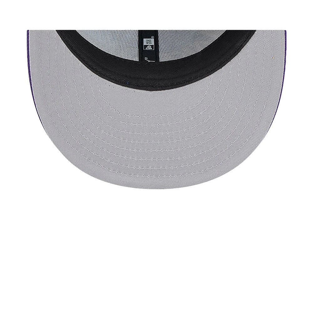 Casquette snapback 9FIFTY Los Angeles Lakers 2024/25 City Edition violette New Era pour homme