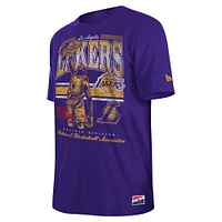 Men's New Era Purple Los Angeles Lakers Enzyme Wash Oversized T-Shirt