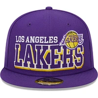 Men's New Era Purple Los Angeles Lakers Gameday 9FIFTY Snapback Hat