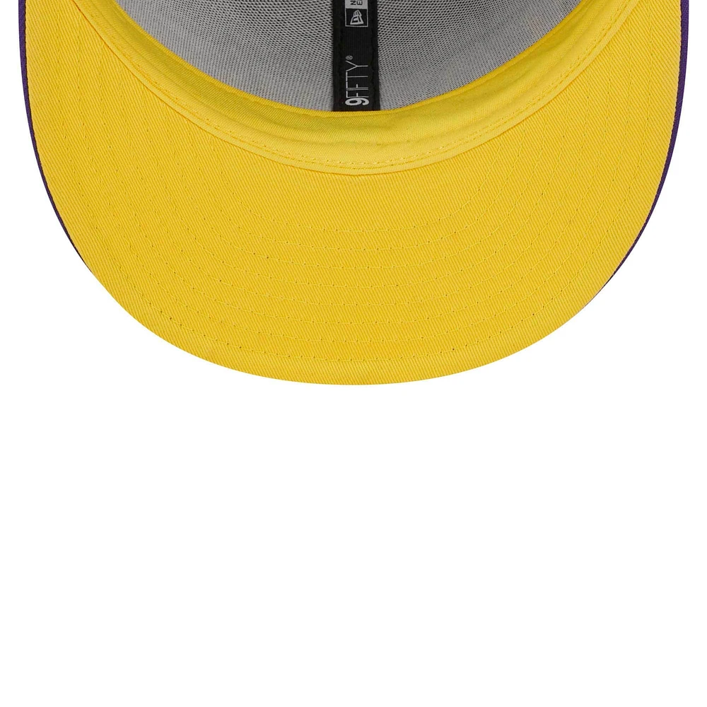 Men's New Era Purple Los Angeles Lakers Gameday 9FIFTY Snapback Hat