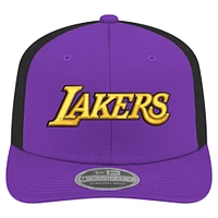 Men's New Era  Purple Los Angeles Lakers Statement Edition Jersey Hook 9SEVENTY Stretch-Snap Hat