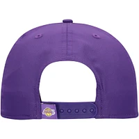 Men's New Era Purple Los Angeles Lakers Throwback Gradient A-Frame 9FORTY Adjustable Hat