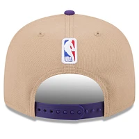 Men's New Era Tan/Purple Los Angeles Lakers 2024 NBA Draft 9FIFTY Snapback Hat