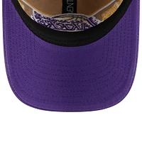 Men's New Era Tan/Purple Los Angeles Lakers 2024 NBA Draft 9TWENTY Adjustable Hat