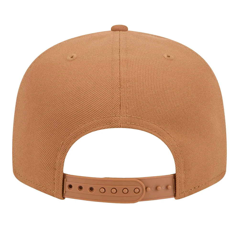 Men's New Era Tan Los Angeles Lakers Color Pack 9FIFTY Snapback Hat