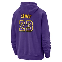 Men's Nike LeBron James Purple Los Angeles Lakers 2024/25 City Edition Name & Number Pullover Hoodie
